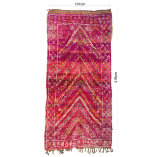 Mguild vloerkleed paars 187x415cm