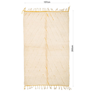 Mguild Vloerkleed beige / crème 157 x 260 cm