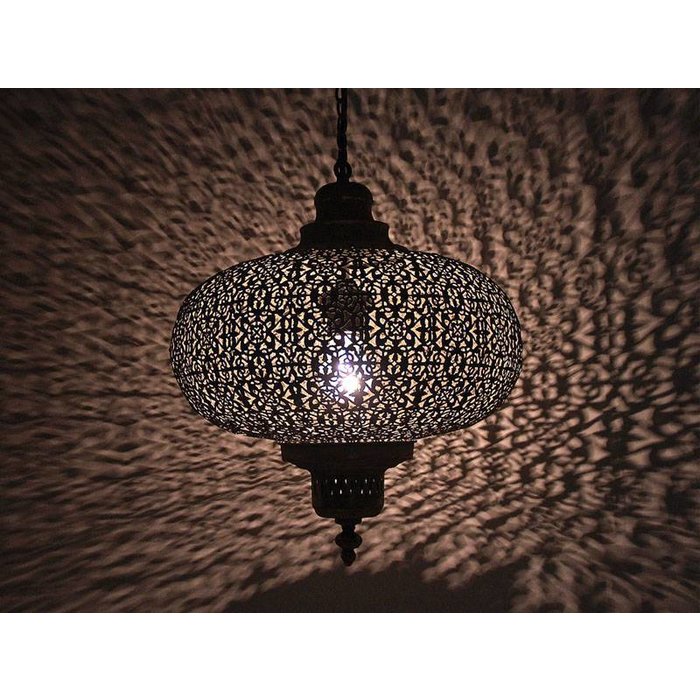 Grijze oosterse hanglamp