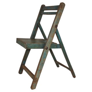 Klapstoel hout vintage