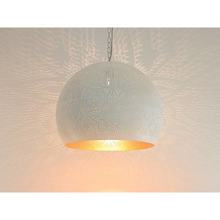 Witte filigrain hanglamp