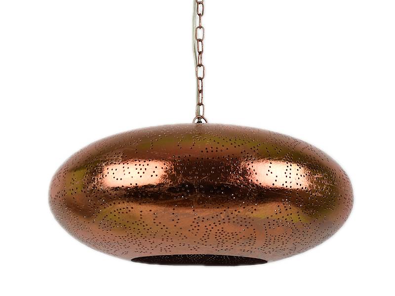 Koperen filigrain vintage hanglamp