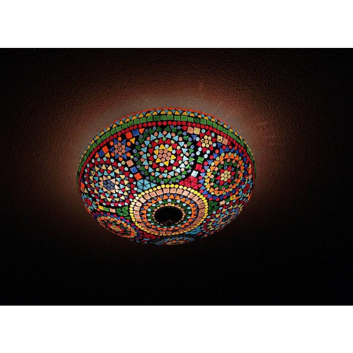 Oosterse plafonniere mozaïek multicolor design