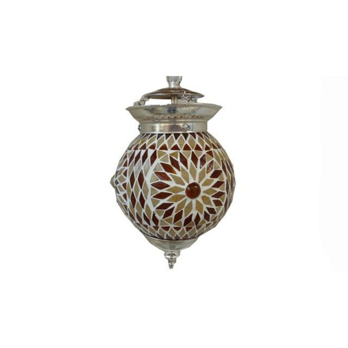 Bruin turkisch design mozaïek hanglamp