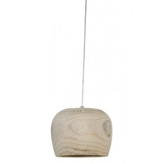 Ronde houten hanglamp