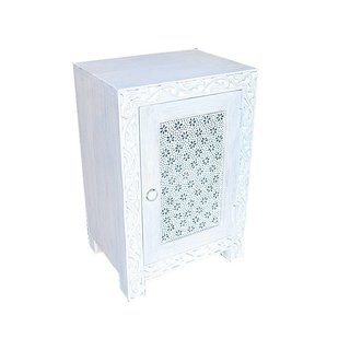 Oosters wit nachtkastje bloem