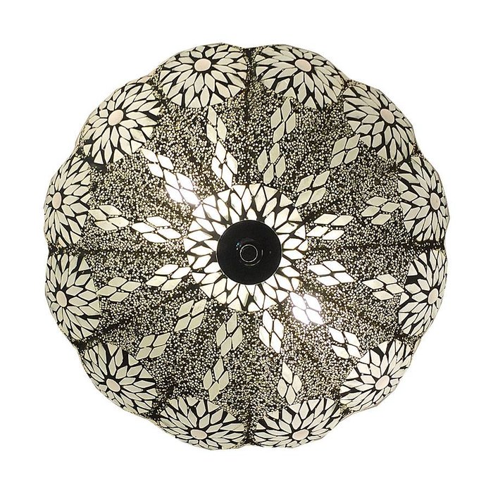 Witte ibiza plafonniere 36 cm