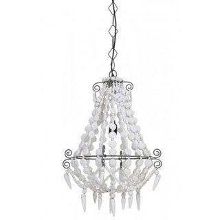 Witte ibiza style hanglamp