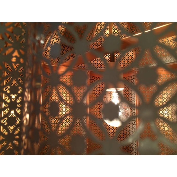 Grote Marokkaanse vloerlantaarn - tafellamp wit - Merel Wonderland