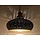 Hanglamp zwart filigrain met hout