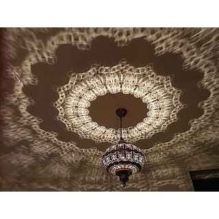 Zilveren hanglamp diamant