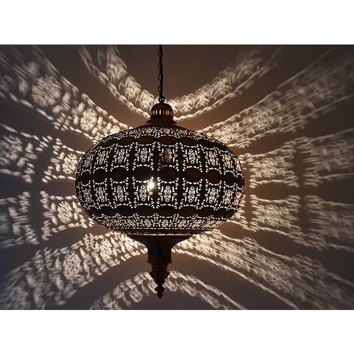 Hanglamp oosters koper look