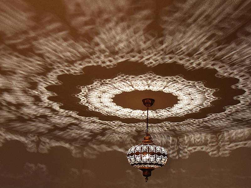 Hanglamp oosters koper look