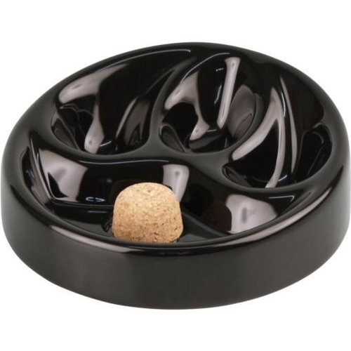 Pipe Ashtray Black Shiny 3 pipes 