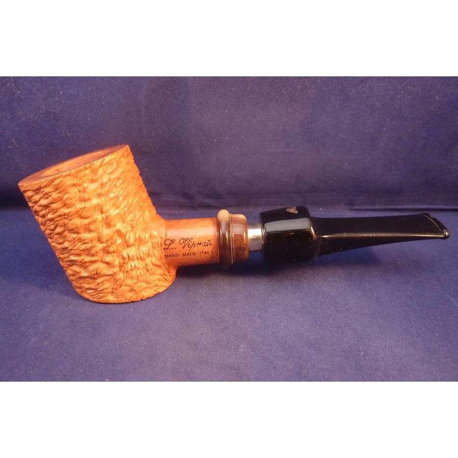 Pipe Luigi Viprati Rusticated with Ring