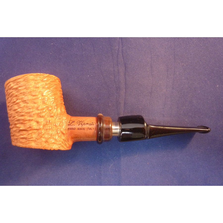 Pipe Luigi Viprati Rusticated with Ring