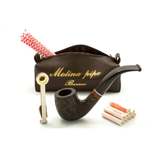 Pijp Molina Beginner Set Sandblast Bent 