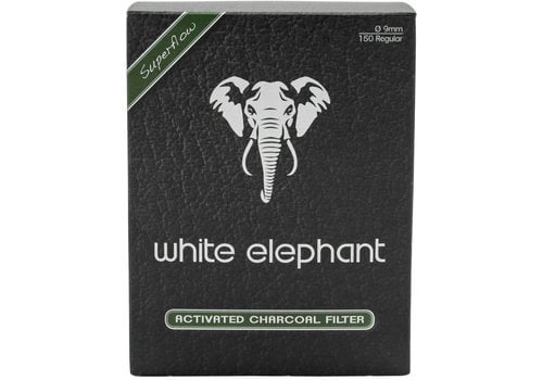 White Elephant 150 Activated Charcoal Filters 9mm. 
