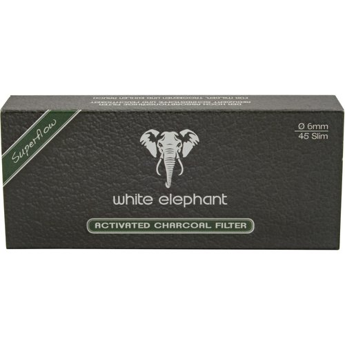 White Elephant Active Charcoal Filter 6 mm.  White Elephant Active Charcoal Filter 6 mm.