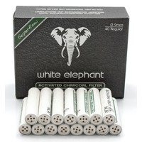 White Elephant Active Charcoal Filter 9 mm. (40)