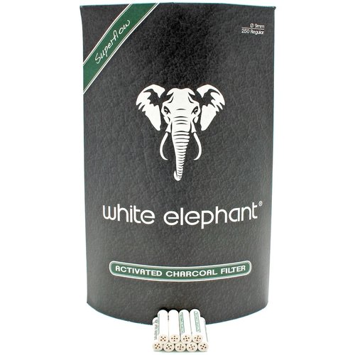 White Elephant 250 Activated Charcoal Filters 9 mm. 