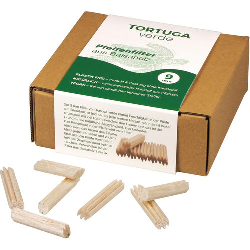 Tortuga Balsa Filter 9 mm. 150 pcs. 