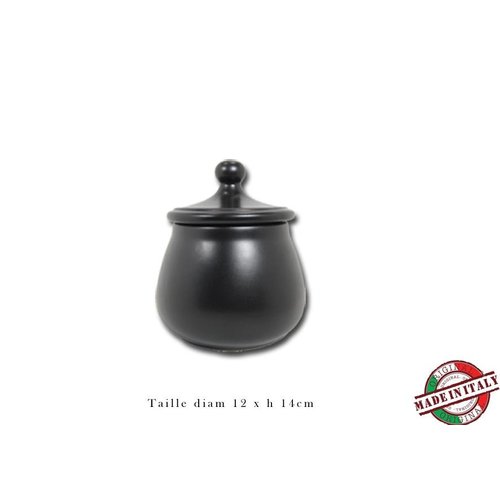 Chacom Tobacco Jar Ceramic Black 