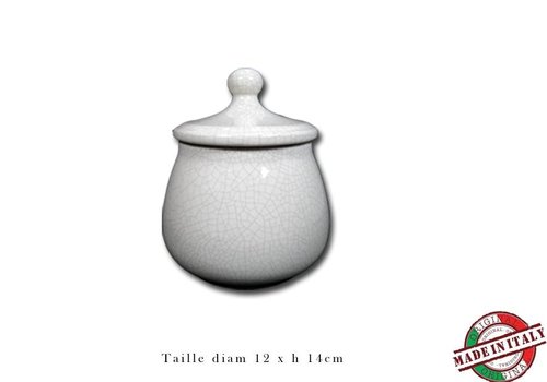 Chacom Tobacco Jar Ceramic White 