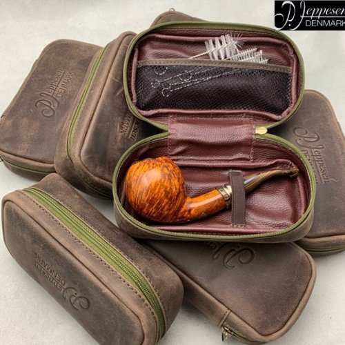 Peder Jeppesen Pipe Pouch Brown 