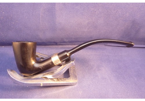 Pijp Peterson Silver Mounted Calabash Ebony  Pijp Peterson Silver Mounted Calabash Ebony
