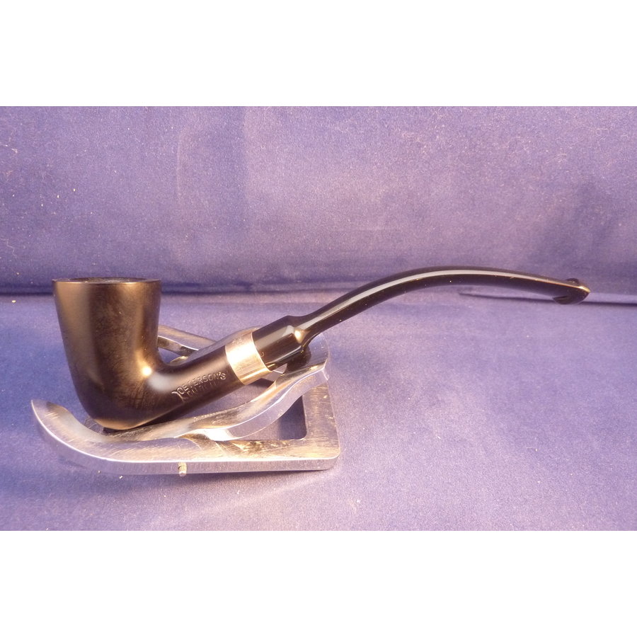 Pipe Peterson Silver Mounted Calabash Ebony