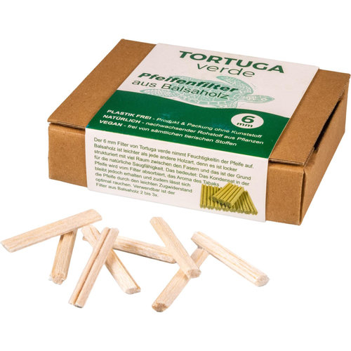 Tortuga Balsa Filter 6 mm. 68 pcs. 