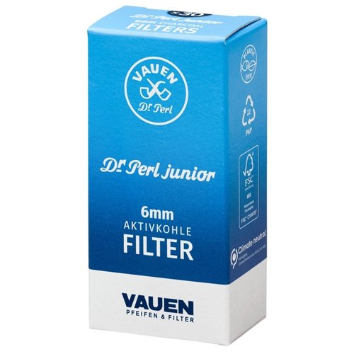 Dr. Perl Junior Filters 6 mm. Box of 30 