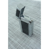 Pipe Lighter Barling Baron Chrome Black