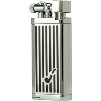 Pipe Lighter Jean-Claude Oldie Chrome Stripes