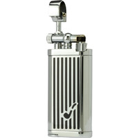 Pipe Lighter Jean-Claude Oldie Chrome Stripes