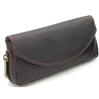 Guy Janot Leather Pipe Pouch for 1 pipe Brown