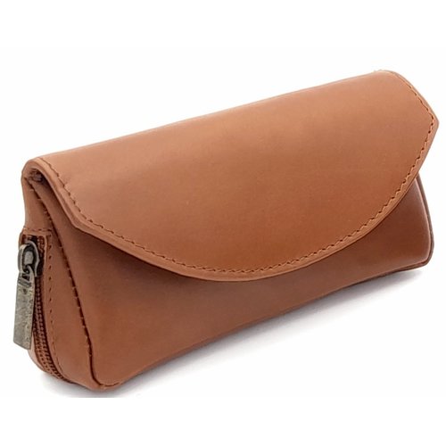 Guy Janot Leather Pipe Pouch for 1 pipe Cognac 