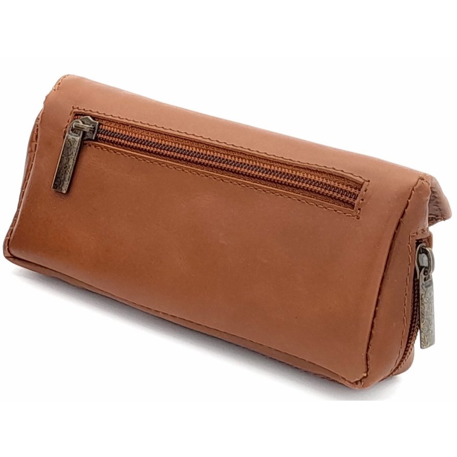 Guy Janot Leather Pipe Pouch for 1 pipe Cognac