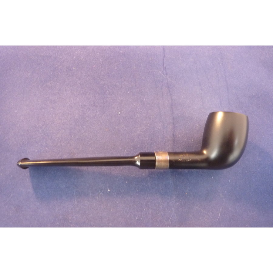 Pipe Peterson Belgique Ebony Silver Mounted