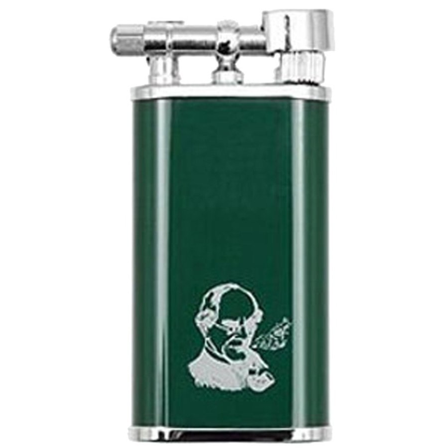Pipe Lighter Peterson Thinking Man Green