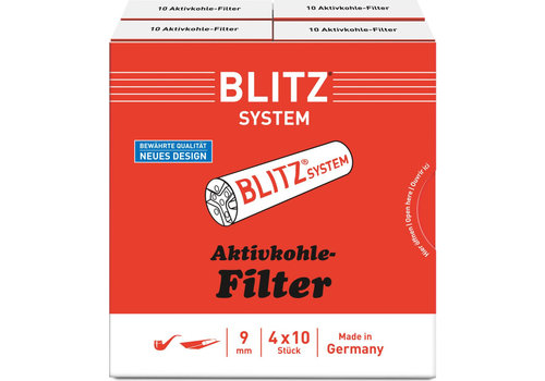 Blitz 9 mm. Pipe Filter Box of 40 