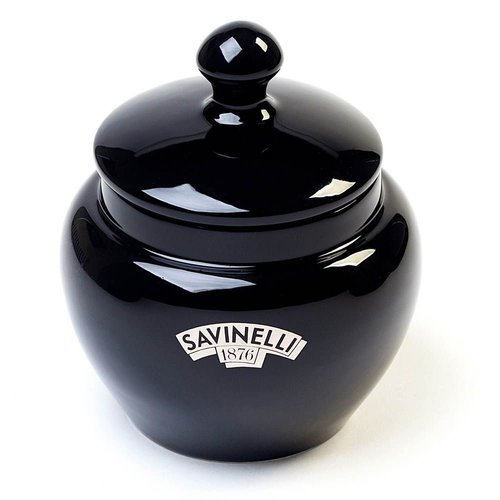 Savinelli Tobacco Jar Ceramic Black 