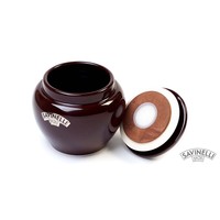 Savinelli Tobacco Jar Ceramic Brown