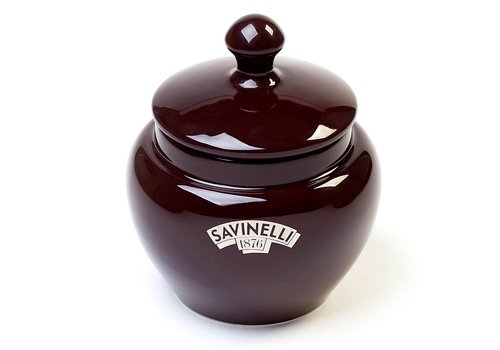 Savinelli Tobacco Jar Ceramic Brown 
