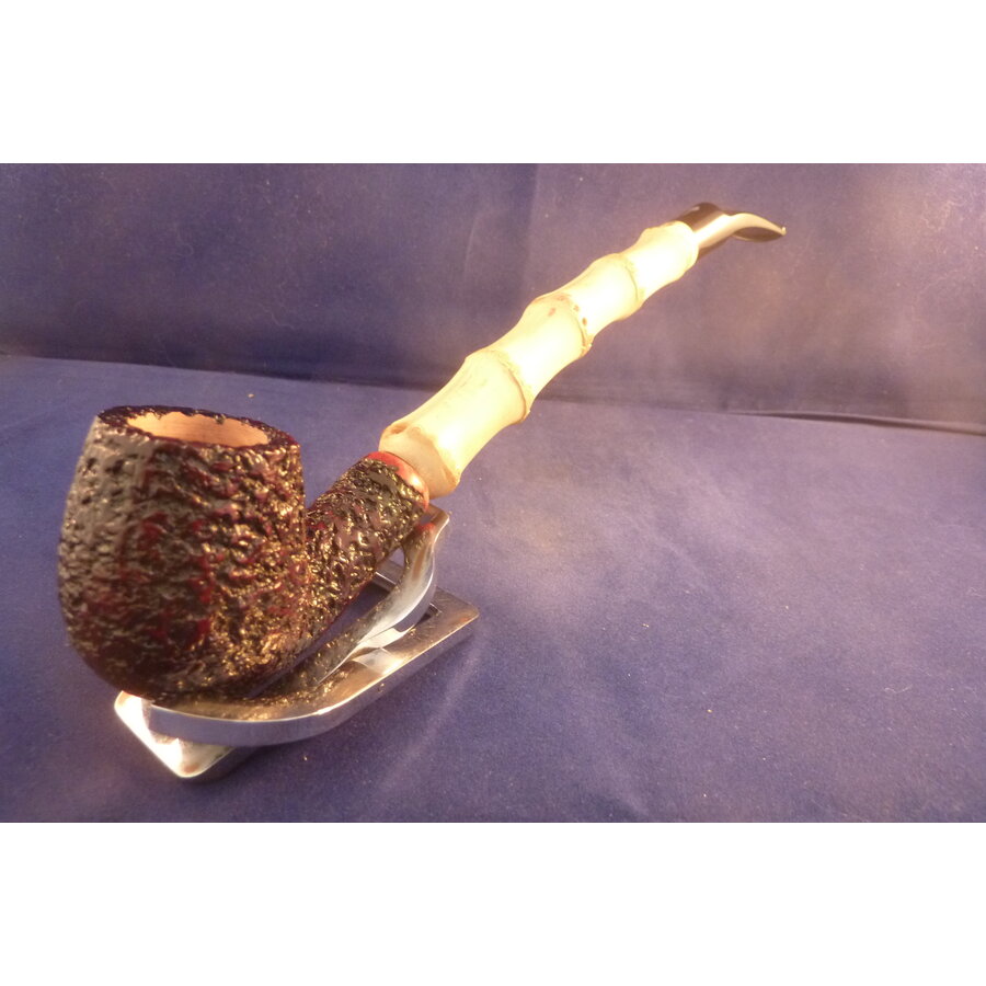 Pipe Mastro Geppetto Rusticated with Bamboo