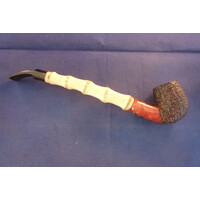 Pipe Mastro Geppetto Rusticated with Bamboo