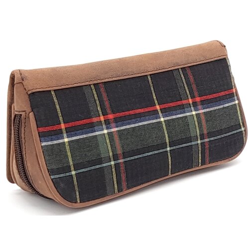 Guy Janot Leather Pipe Pouch for 2 pipes Scotland Green 