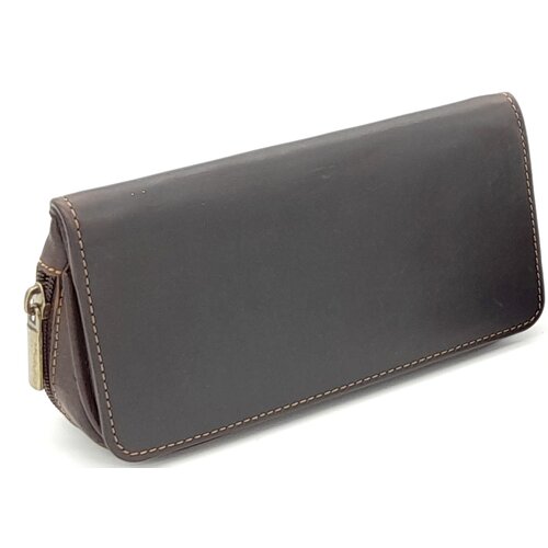 Guy Janot Leather Pipe Pouch for 2 pipes Brown 
