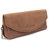 Guy Janot Leather Pipe Pouch for 1 pipe Scotland Red